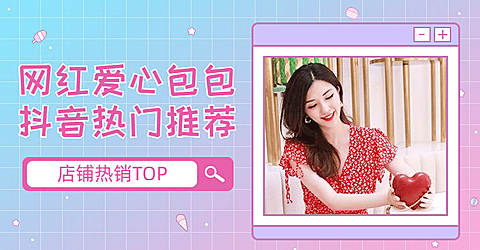 上新网红风女包海报banner