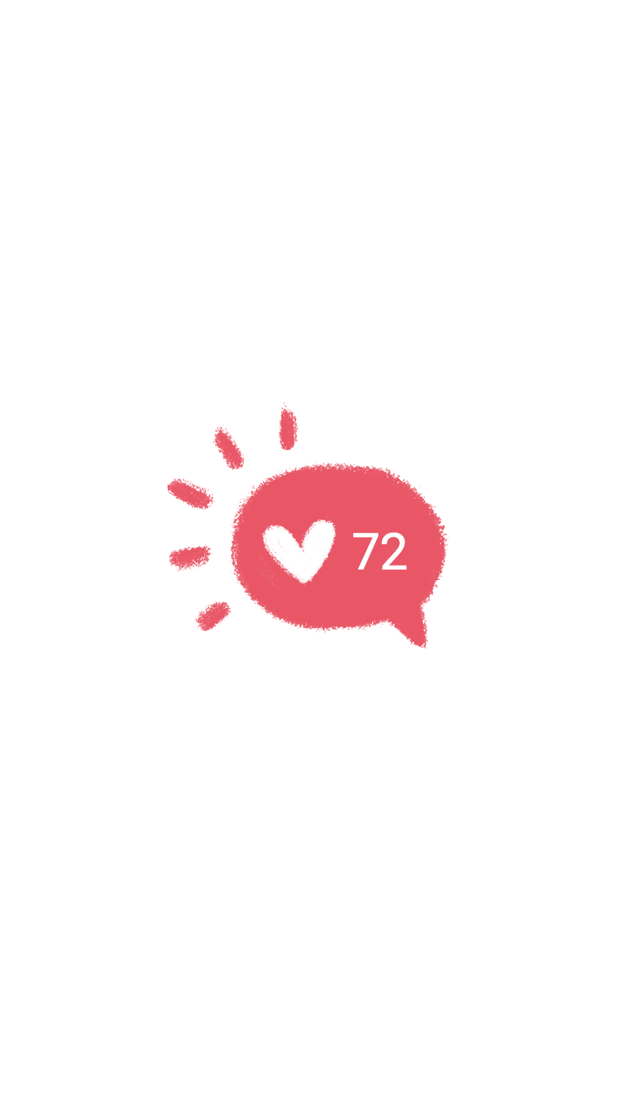 Simple Cute Hand Painted Red Dislog Instagram Highlight