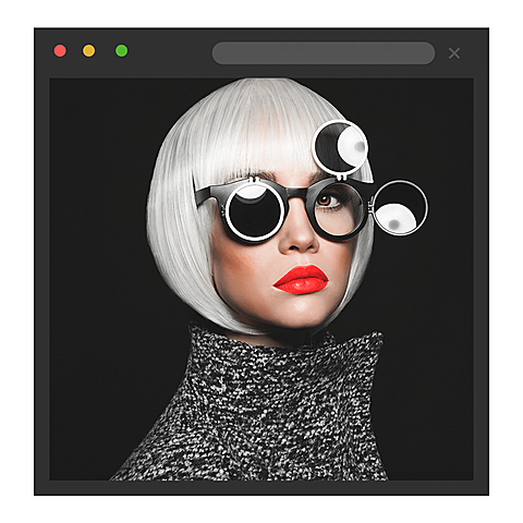 Interface Simulation Fashion Woman Display Instagram Post