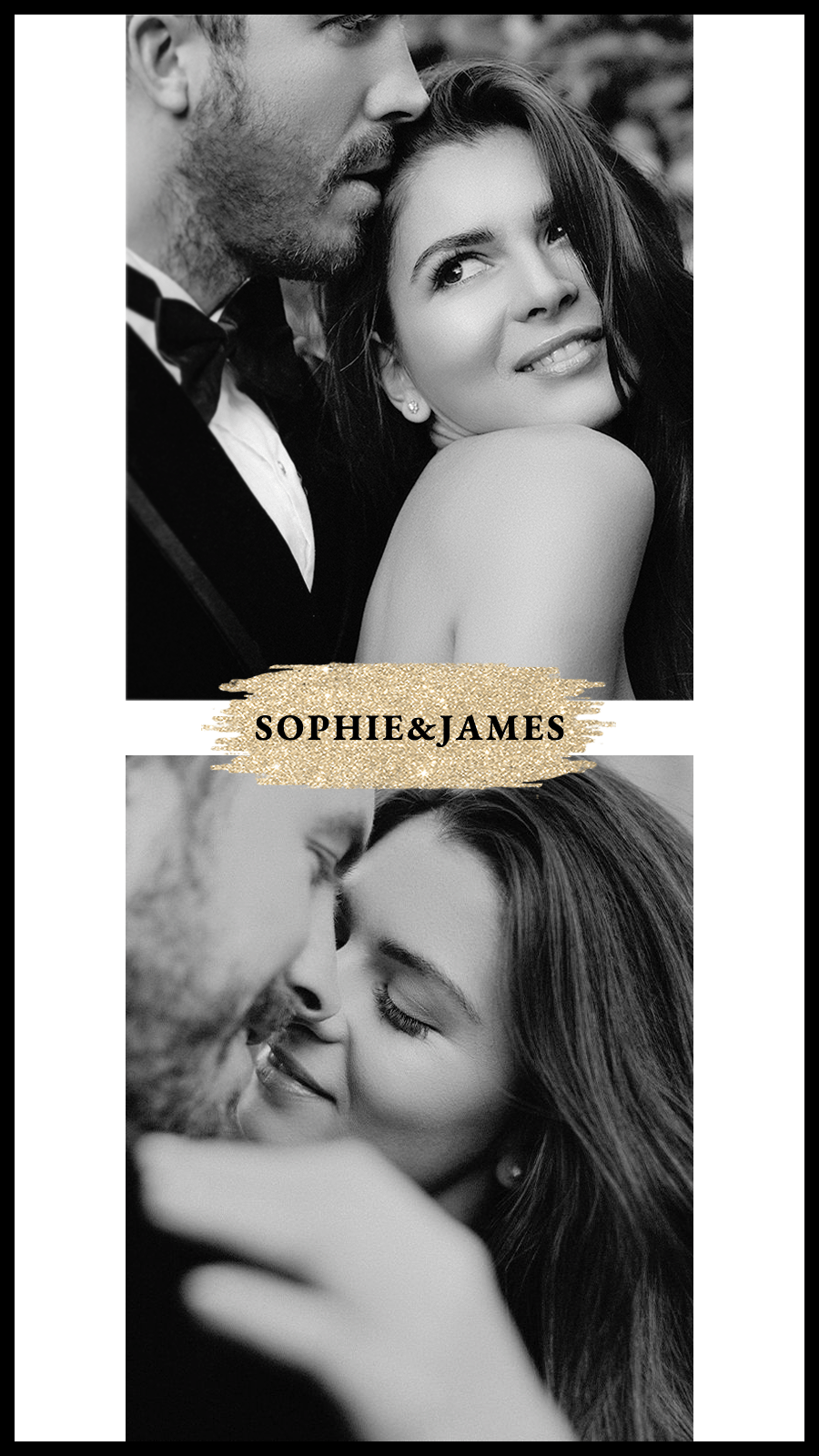 Couple Photos Template Simple Fashion Style Poster Instagram Story