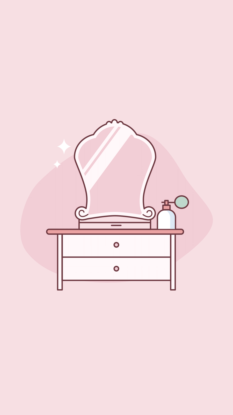 Simple Cute Hand Painted Household Items Dresser Instagram Highlight