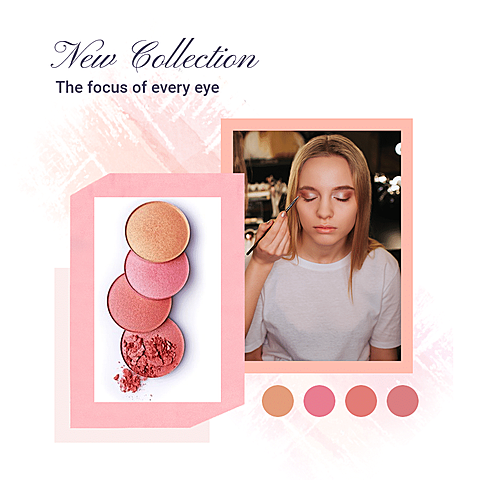 Pink Eyeshadow Palette Beauty Makeup Ecommerce Product Image