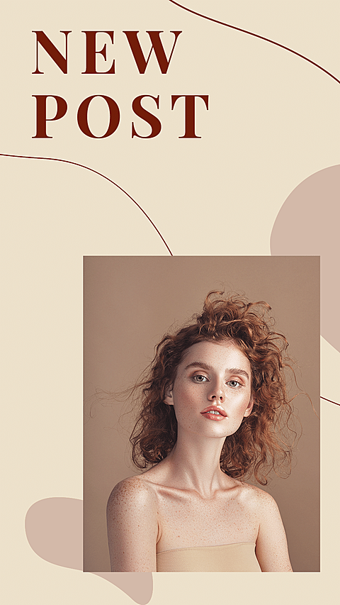 Color Block Element Simple Literary Woman Personal New Post Instagram Story