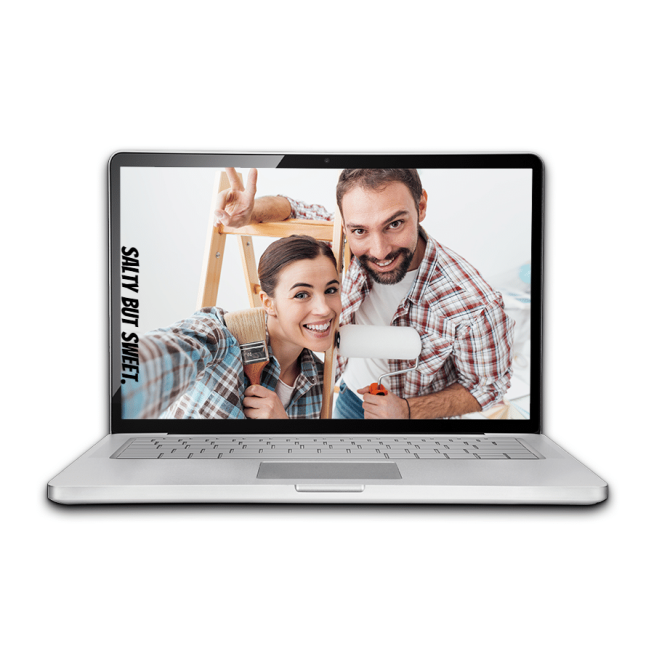 Couple Photo Computer Display Simple Fashion Style Poster Instagram Post预览效果