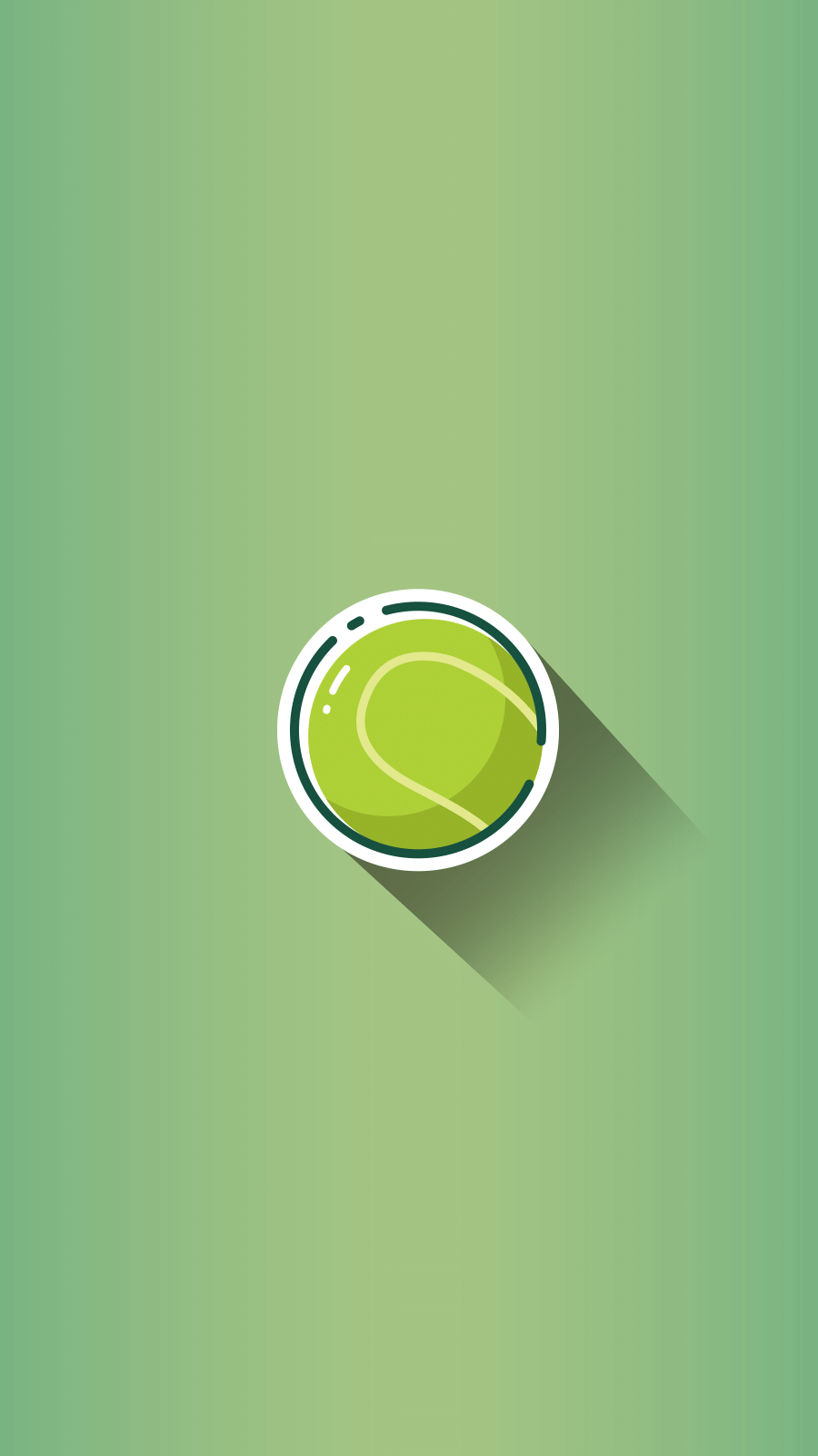 Green Background Tennis Fashion Simple Style Instagram Highlight