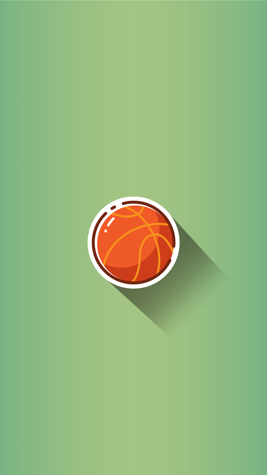 Green Background Basketball Fashion Simple Style Instagram Highlight