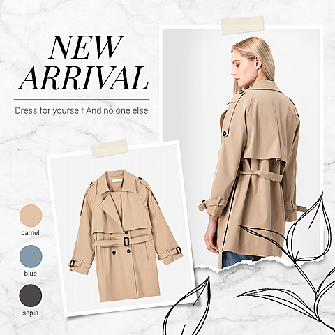 Simple Fashion Women's Dress New Arrival Display Instagram Post