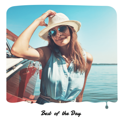 Female Travel Photo Sunshine Life Fresh Fashion Simple Style Poster Instagram Post