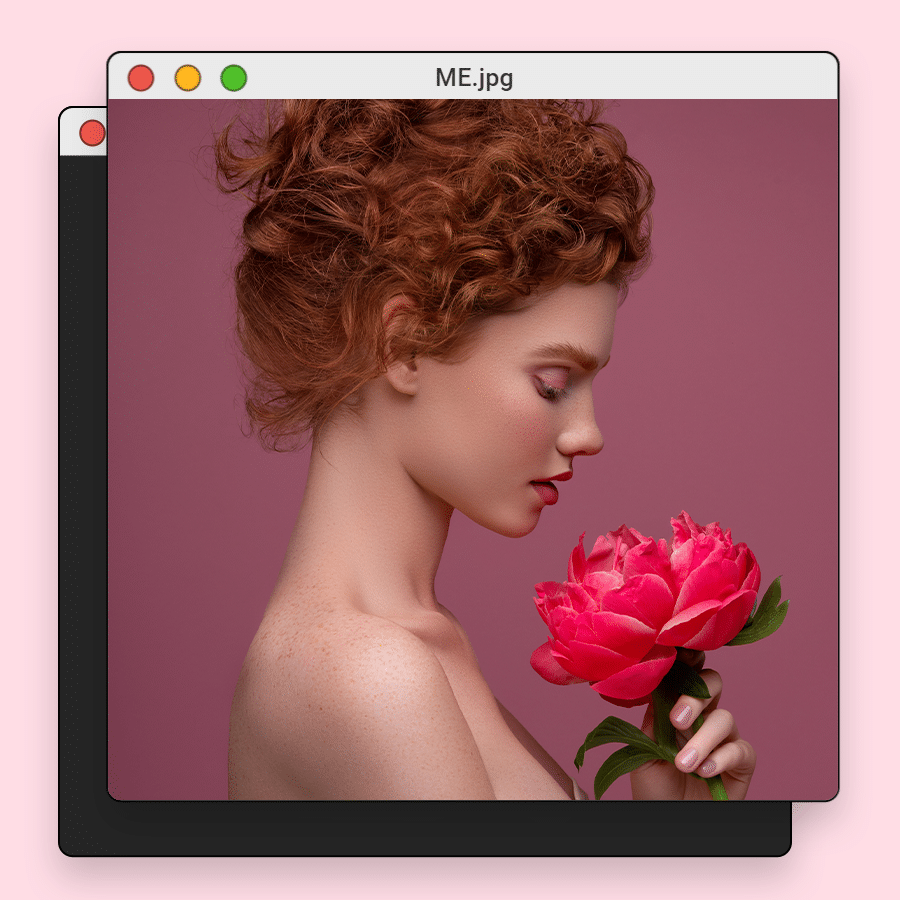 Literary Interface Simulation Flower Woman Instagram Post