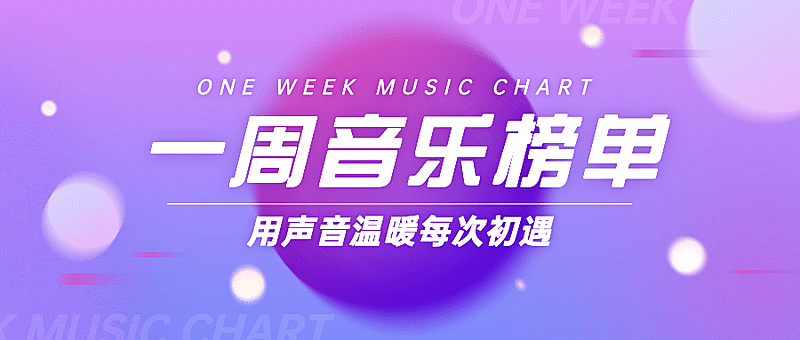 音乐榜单娱乐简单背景公众号首图