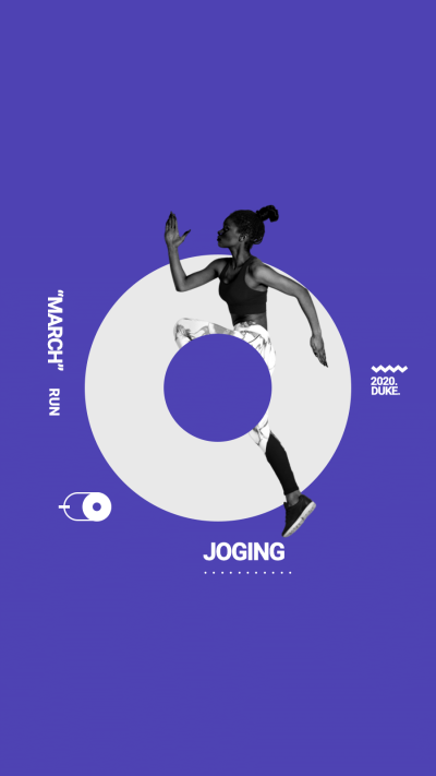 Fashion Ring Frame Fitness Joging Woman Instagram Highlight