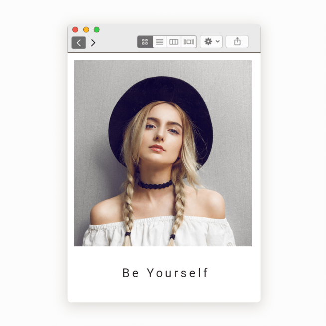 White Background Woman Cool Photo Simple Fashion Style Web Simulation Poster Instagram Post预览效果