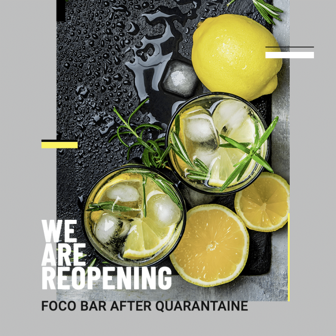 Simple Fashion Bar Reopening Instagram Post预览效果