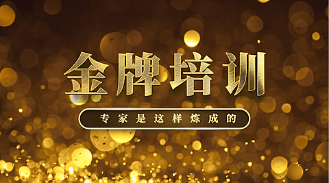 金牌培训专家炼成横版海报