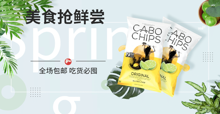 美食零食抢鲜尝绿色清新电商海报预览效果