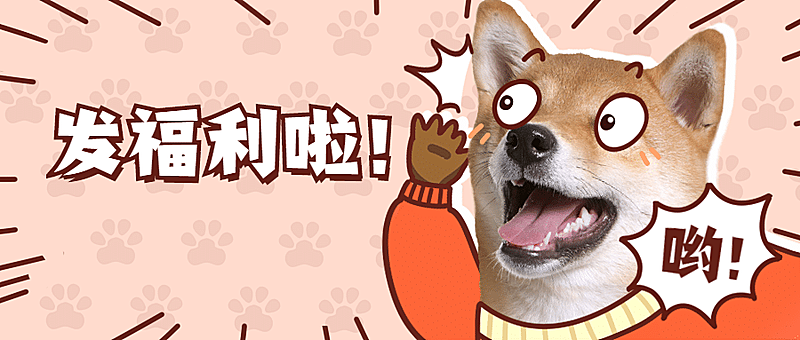促销福利活动震惊宠物公众号首图