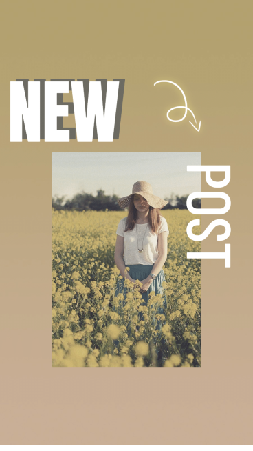 Fresh Woman Field Moment New Post Instagram Story预览效果