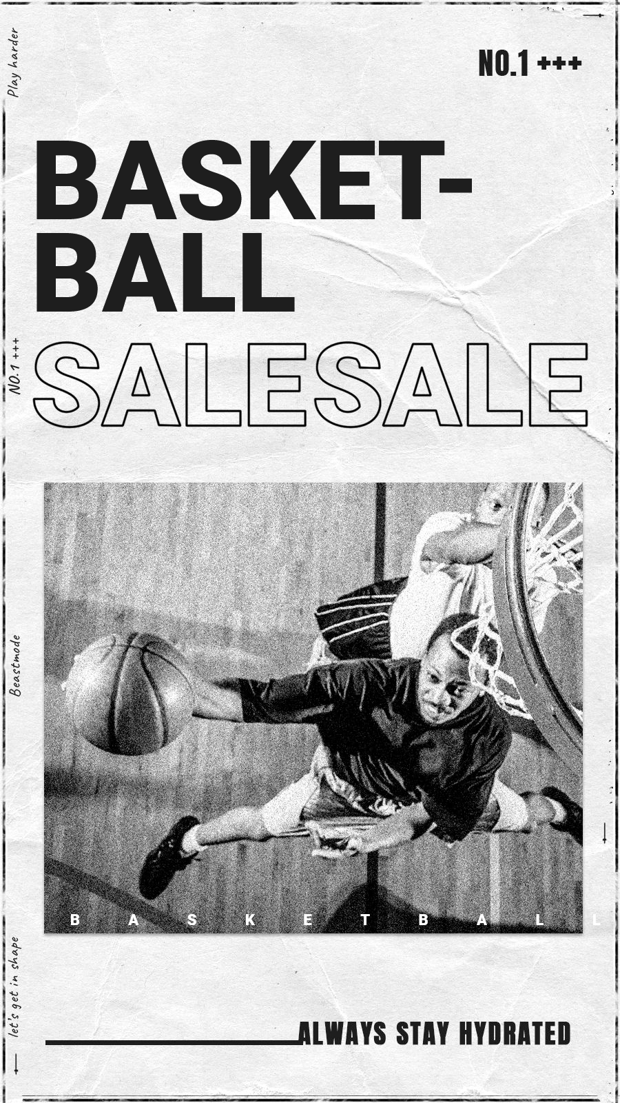 Creative Basketball Sale Introduction Instagram Story预览效果