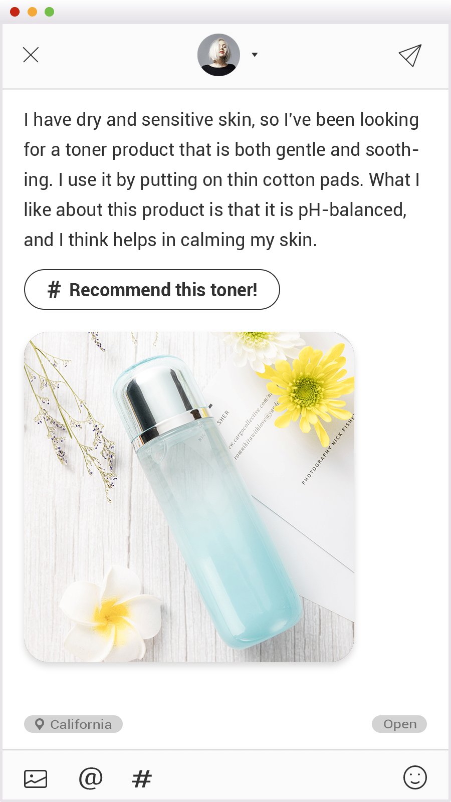 Skincare Facial Toner Product Review Customer Feedback Ecommerce Story