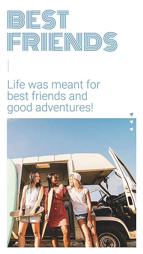 Simple Fresh Friends Group Photos Display Instagram Story