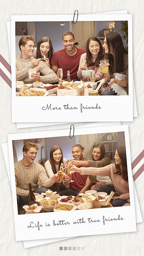 Literary Paper Background Friendship Day Group Photo Instagram Story