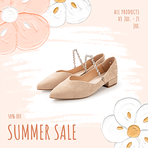 Simple Fresh Women's Shoes Discount Instagram Post