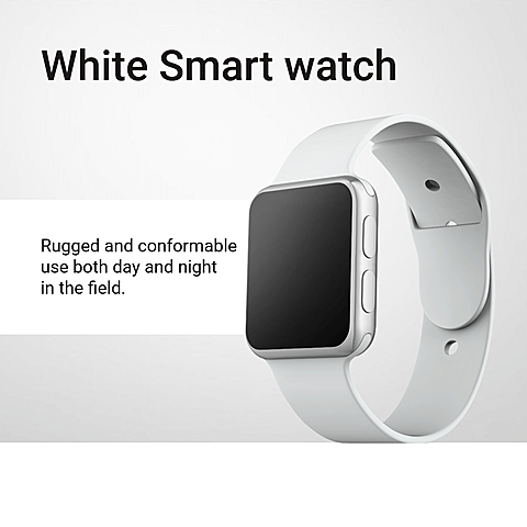 White Smart Watch Electronic Device Ecommerce Product Image