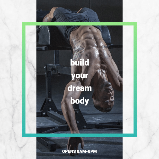 Commercial Exercise Promo Instagram Post预览效果