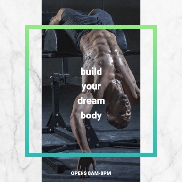 Commercial Exercise Promo Instagram Post