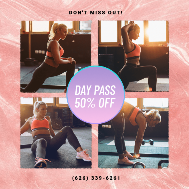Simple Fashion Fitness Discount Promo Instagram Post预览效果
