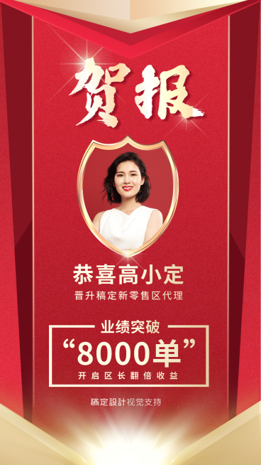 代理升级喜报贺报预览效果