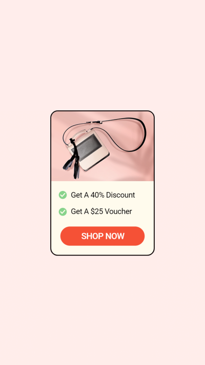 Simple Online Shopping Discount Interface Simulation Instagram Highlight