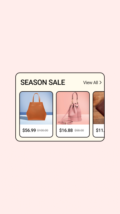 Simple Cute Interface Simulation Ecommerce Online Shopping Women's Bags Icons Instagram Highlight