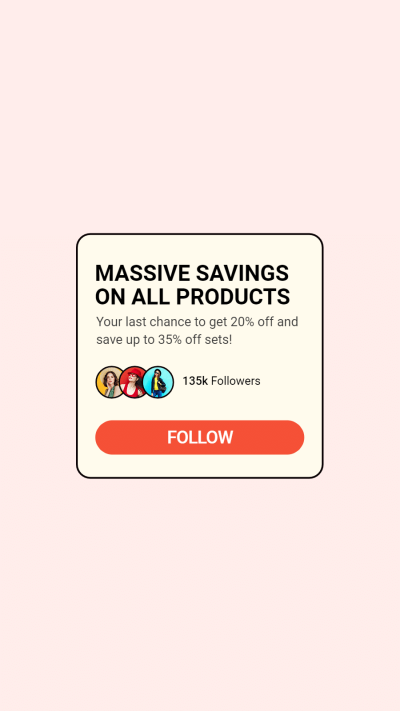 Square Frame Online Shopping Interface Simulation Instagram Highlight