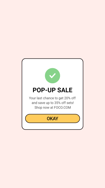 Simple Interface Simulation Pop-up Sale Instagram Highlight