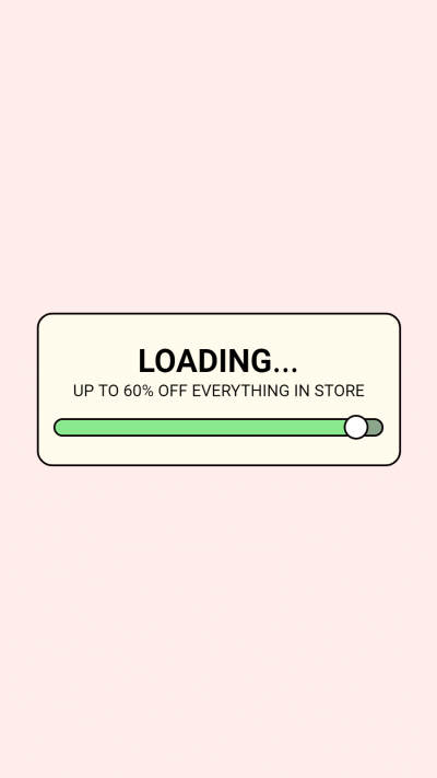 Online Shopping Loading Interface Simulation Promo Instagram Highlight