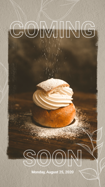 Dessert Cake Store Opening Time Template Fashion Simple Style Poster Ecommerce Story预览效果