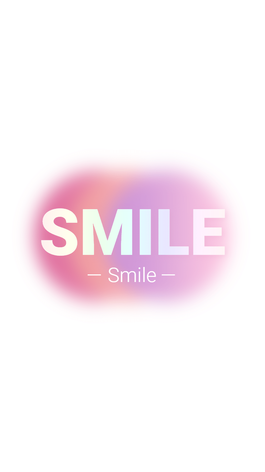 Simple Fashion Ellipse Element Gradual Change Color Text Smile Instagram Highlight