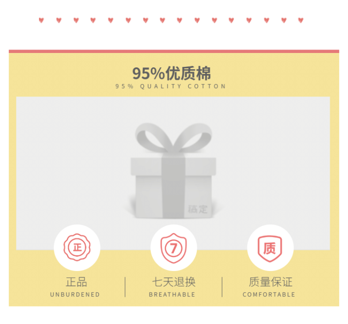 详情页模块原料说明预览效果