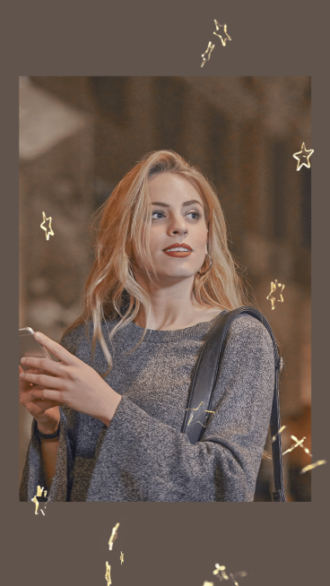 Hand Painted Stars Element Literary Woman Personal Display Instagram Story预览效果