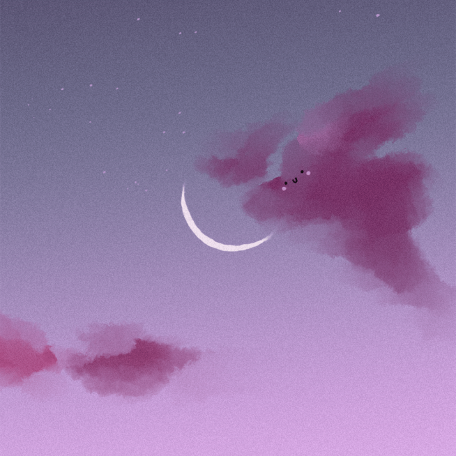 晚安夜晚星空日系天空朋友圈封面预览效果