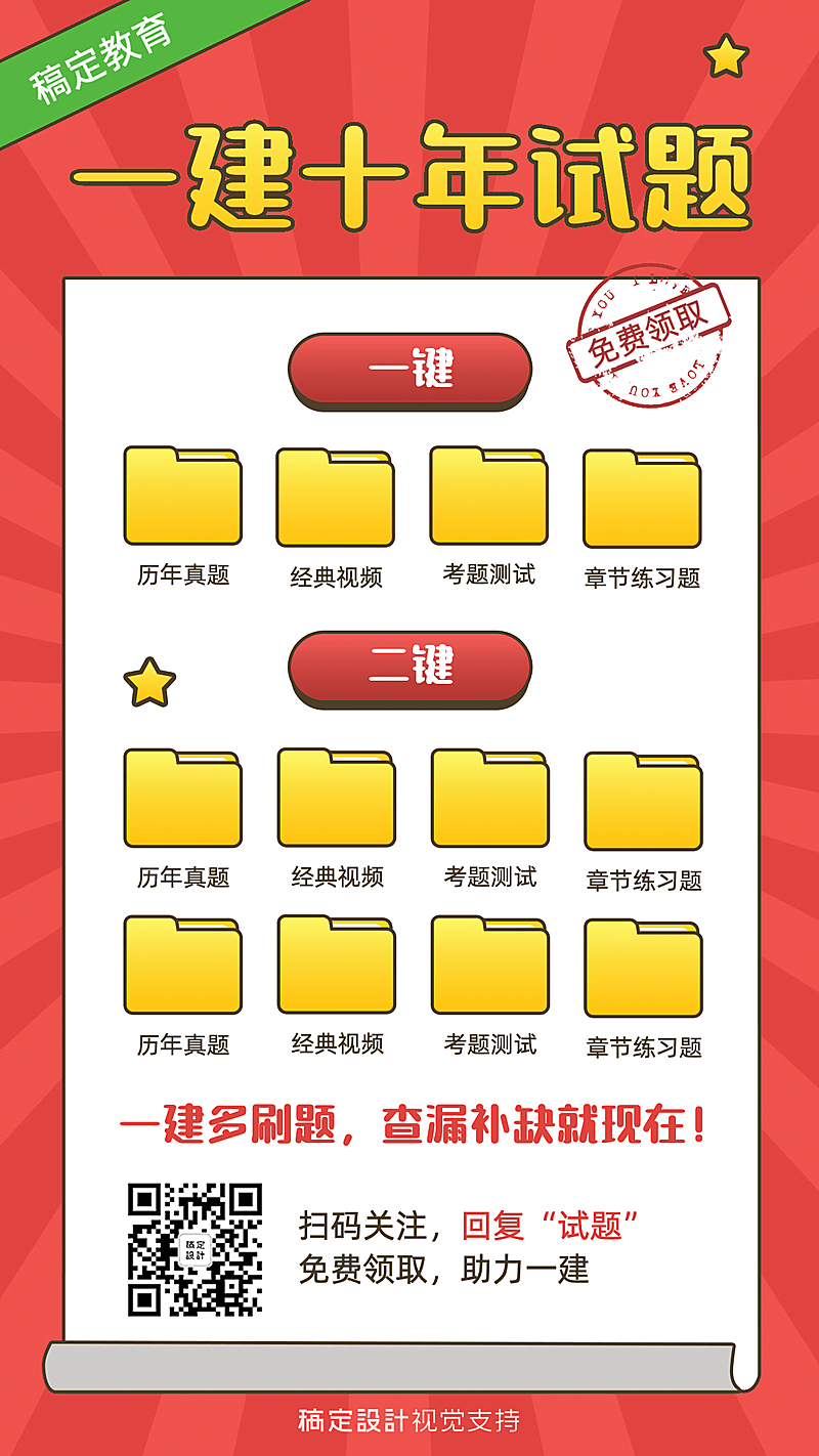 免费送试题课程裂变海报