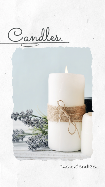 Minimal Paper Style Home Fragrance Candle Product Promotion Ecommerce Story预览效果