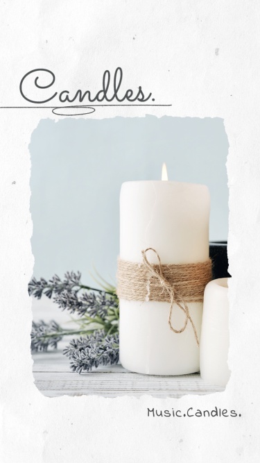 Minimal Paper Style Home Fragrance Candle Product Promotion Ecommerce Story