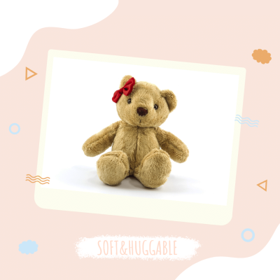 Literary Color Block Element Toy Bear Instagram Post