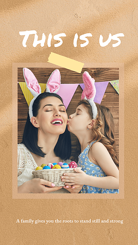 Simple Fresh Family Group Photo Quotes Display Instagram Story