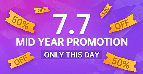 跨境电商shopee77活动海报banner