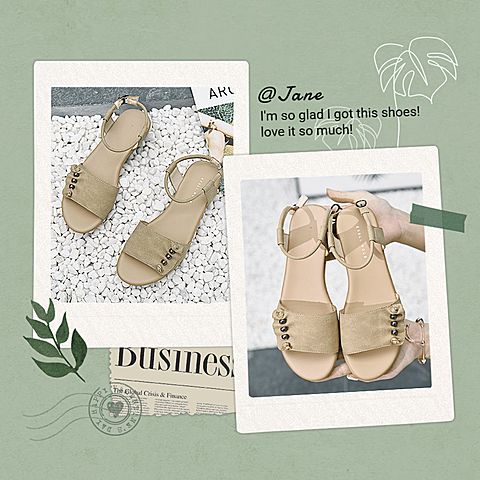 Women's Sandals Customer Feedback Fresh Plant Polaroid Style Ecommerce Product Image