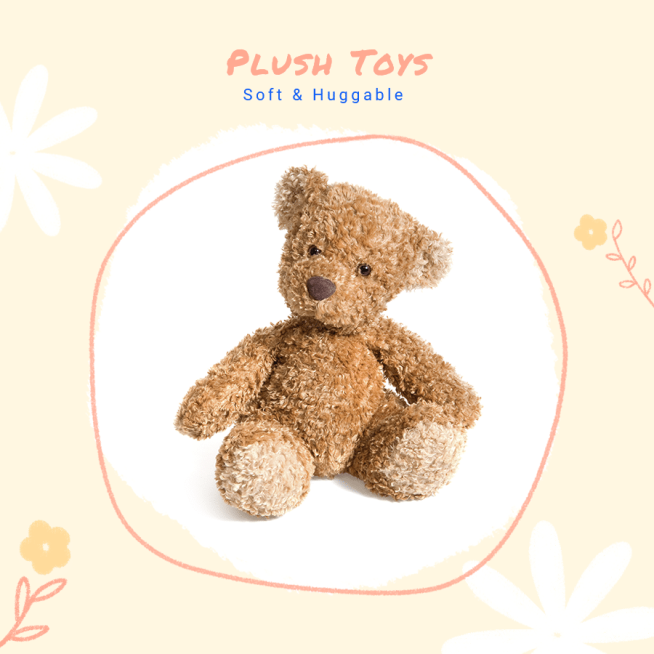 Simple Fresh Plush Toys Introduction Instagram Post预览效果