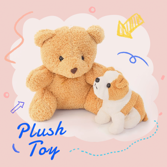 Hand Painted Arrow Decor Plush Toy Bear Instagram Post预览效果